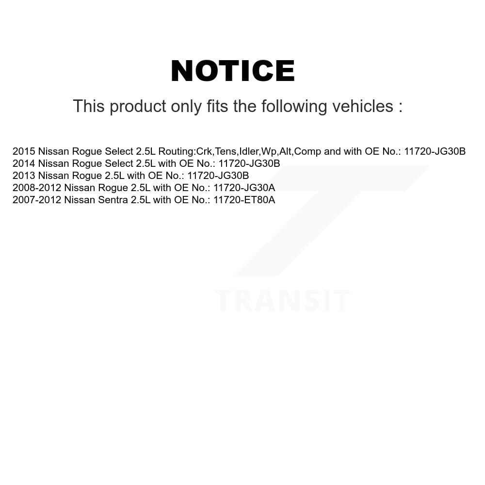 Bando - BAN-6PK1808A - Accessory Drive Accessory Drive Belt image 2