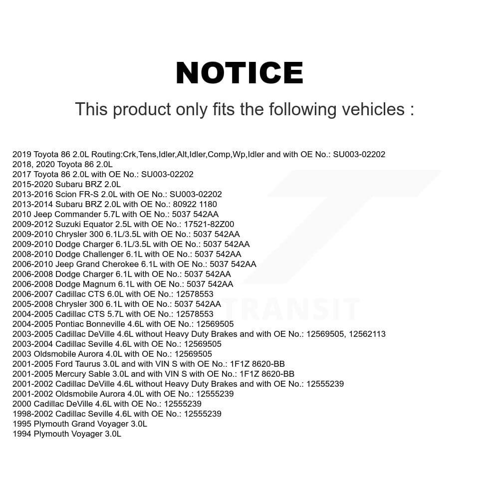 Bando - BAN-6PK2070 - Air Conditioning, Alternator and Power Steering Accessory Drive Belt image 2