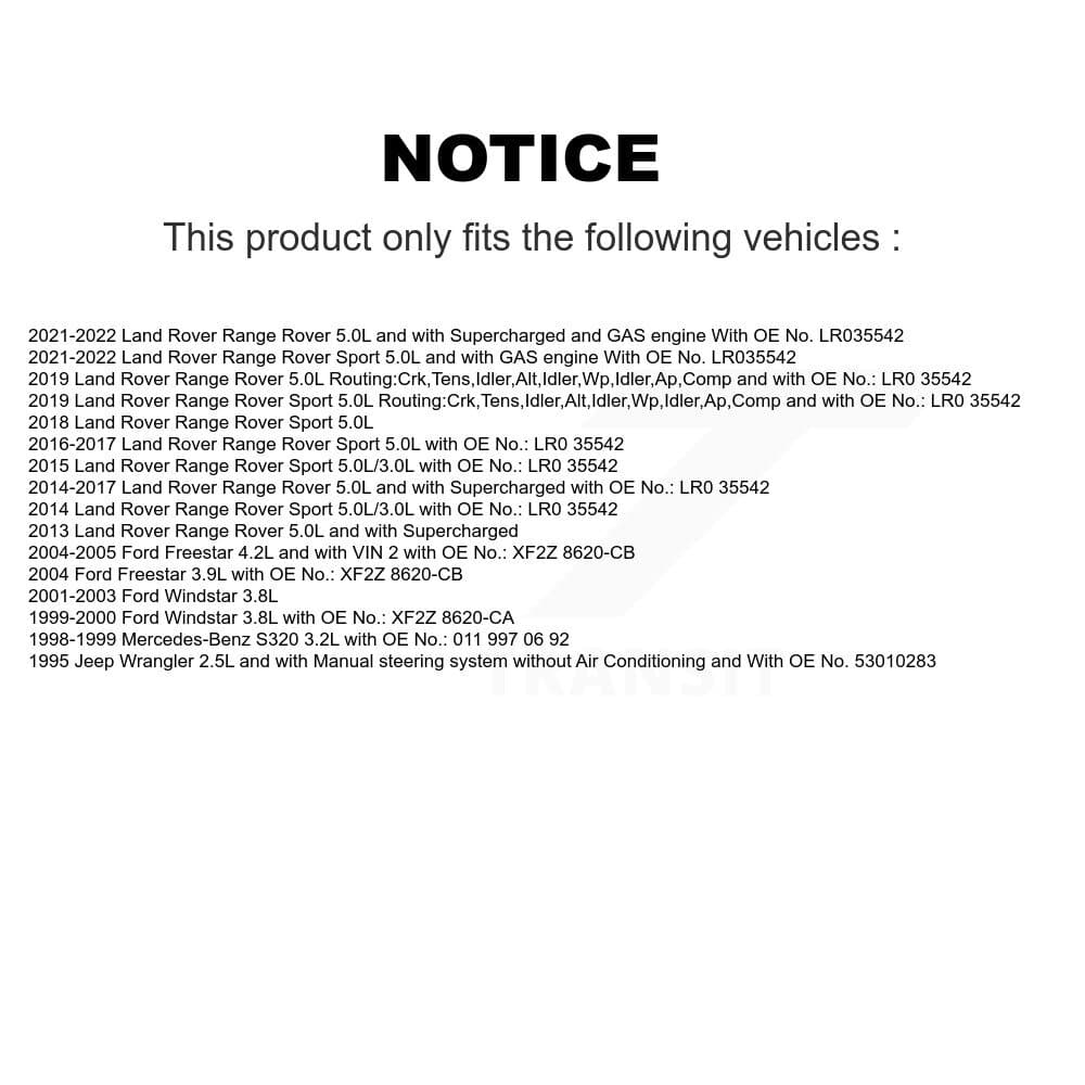 Bando - BAN-6PK2445 - Air Conditioning, Air Pump, Alternator and Water P Accessory Drive Belt image 2