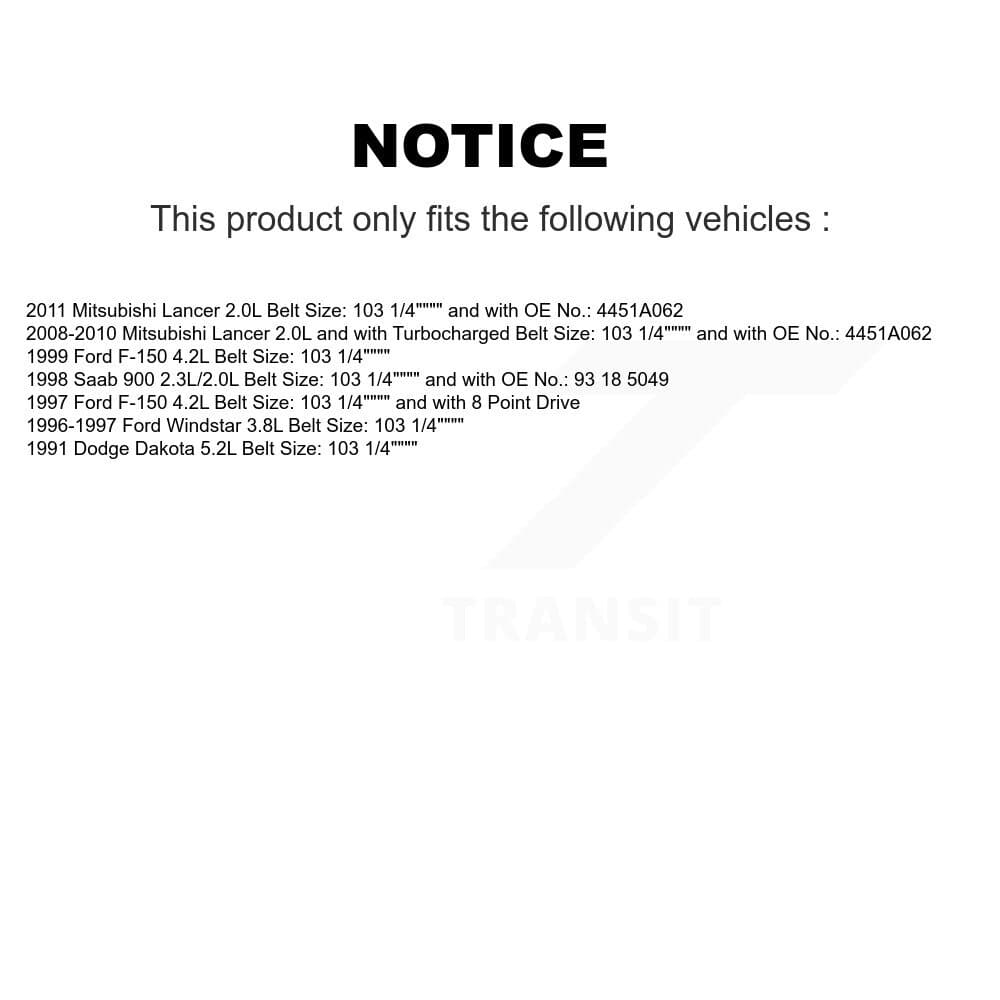 Bando - BAN-6PK2620 - Accessory Drive Accessory Drive Belt image 2