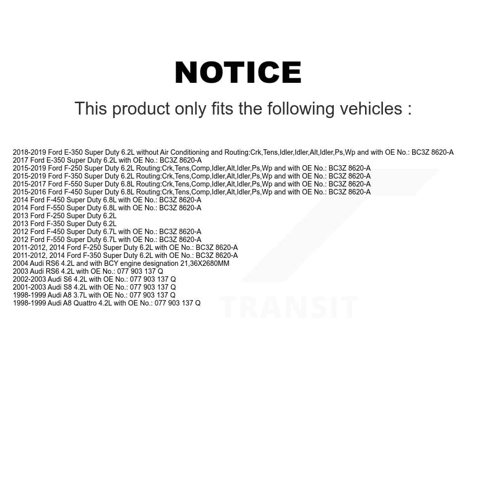 Bando - BAN-6PK2685 - Water Pump, Alternator, Air Conditioning and Power Accessory Drive Belt image 2
