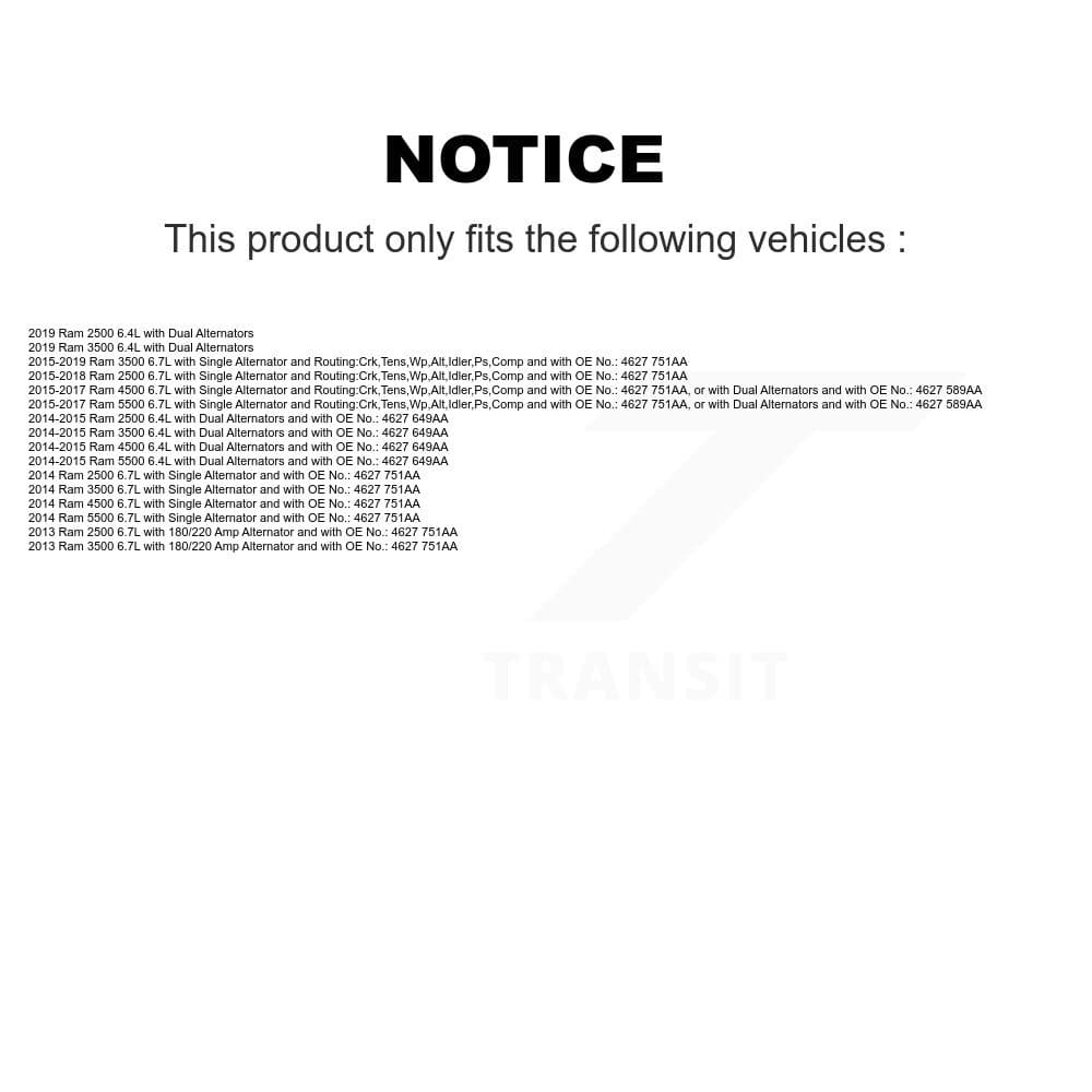 Bando - BAN-8PK3160 - Water Pump, Alternator, Air Conditioning and Power Accessory Drive Belt image 2