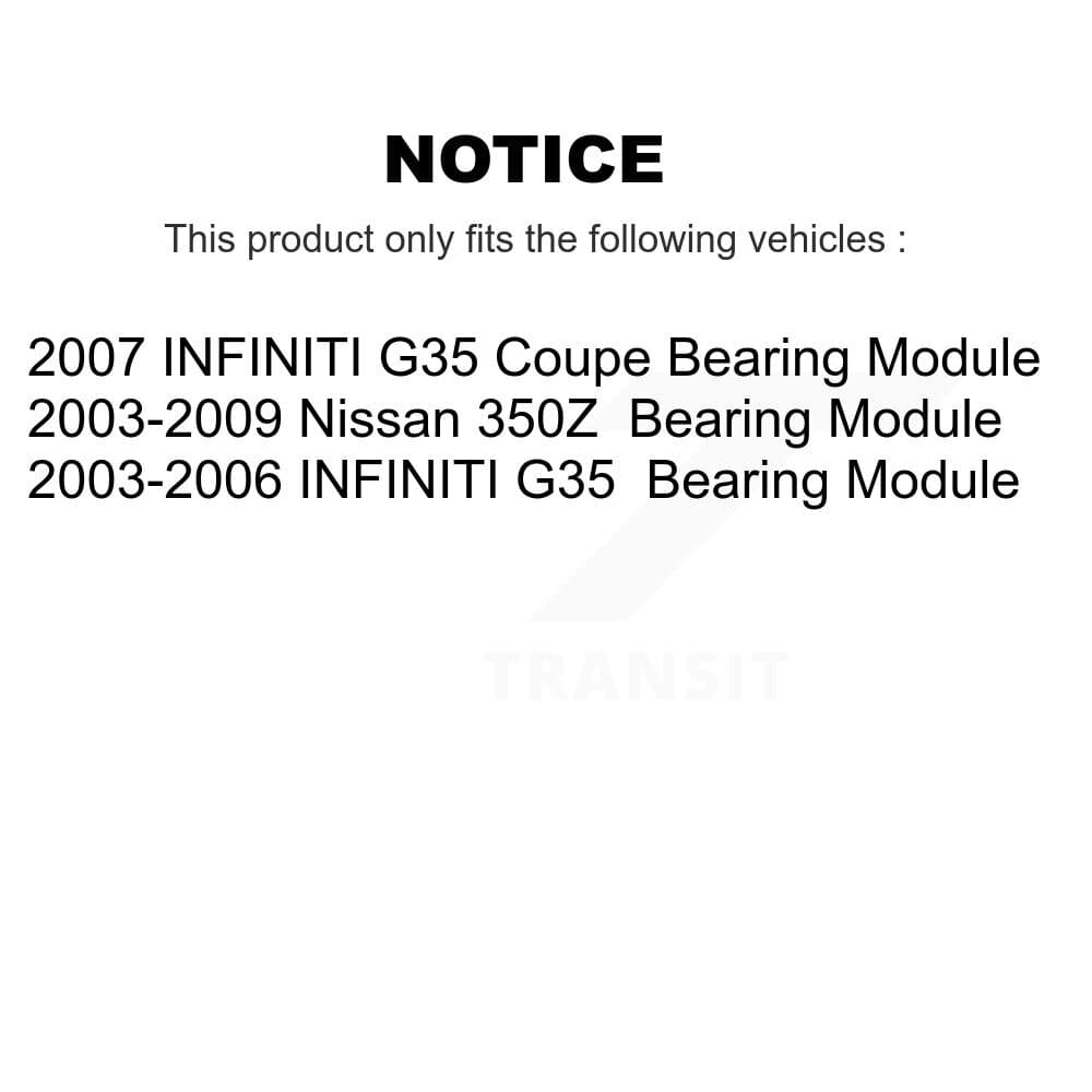 Kugel - K70-101025 - Rear Wheel Bearing Assembly Kits image 11