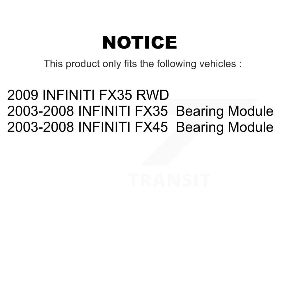 Kugel - K70-101028 - Rear Wheel Bearing Assembly Kits image 11