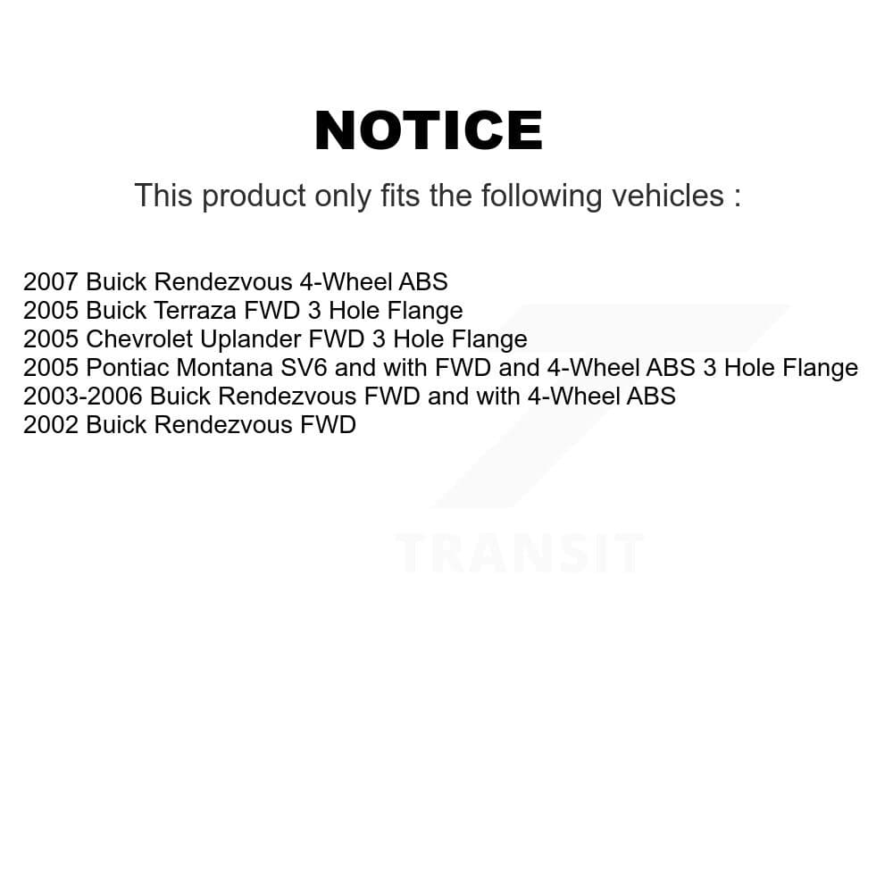 Kugel - K70-101175 - Front and Rear Wheel Bearing and Hub Assembly Kits image 11