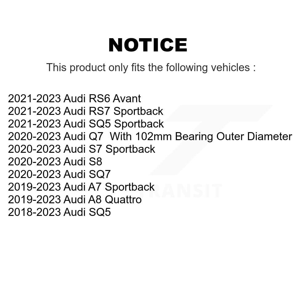 Kugel - K70-102257 - Rear Wheel Bearing Assembly Kits image 11
