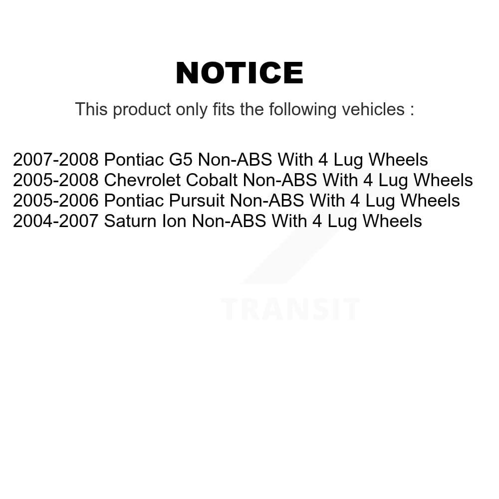 Transit Auto - K7D-101877 - Rear Wheel Bearing and Hub Assembly Kits image 14