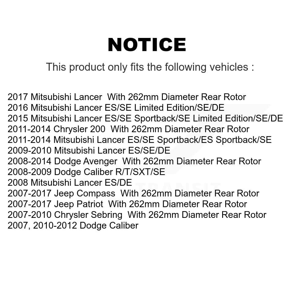 CMX - K8-100700 - Rear Disc Brake Rotor Kits image 13
