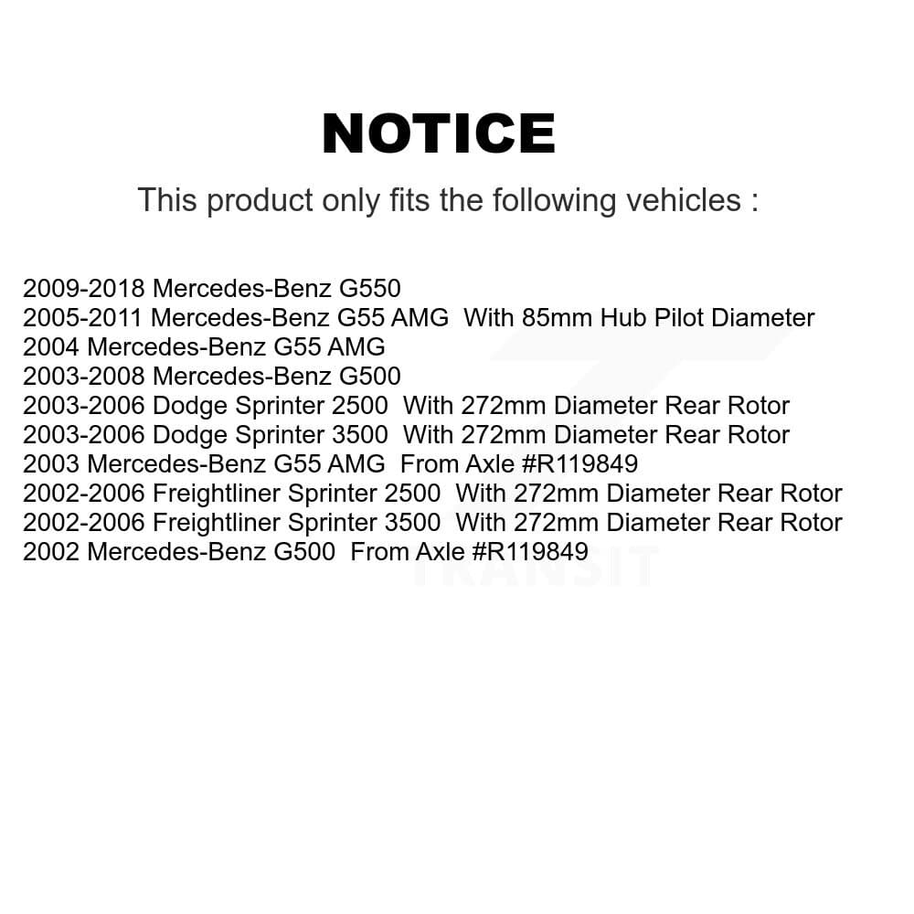 CMX - K8-100789 - Rear Disc Brake Rotor Kits image 13