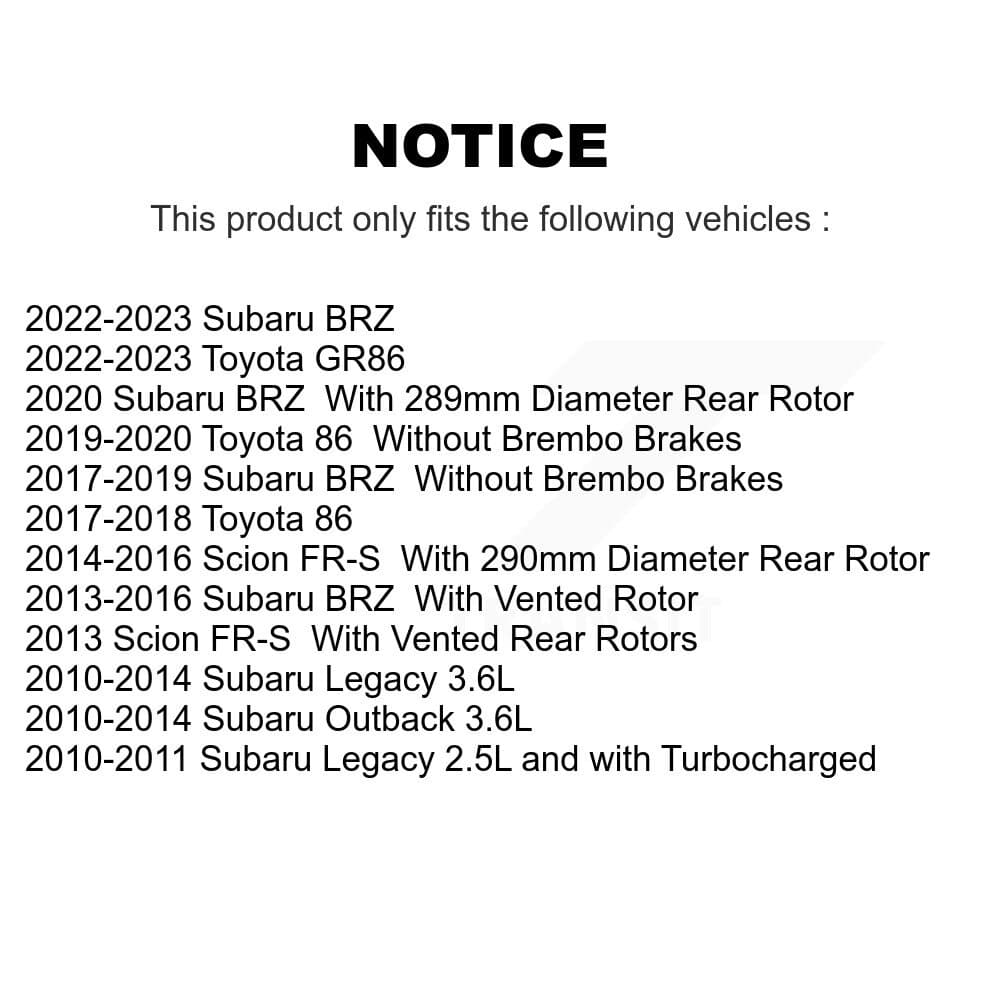 CMX - K8-100904 - Rear Disc Brake Rotor Kits image 13