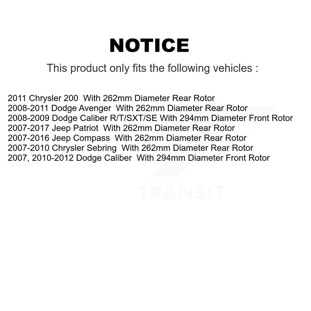 CMX - K8-101198 - Front and Rear Disc Brake Rotor Kits image 13