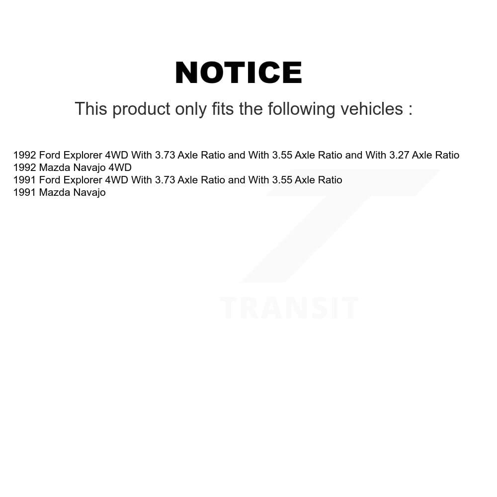 CMX - K8-102196 - Front and Rear Disc Brake Rotor and Hub Assembly Kits image 19