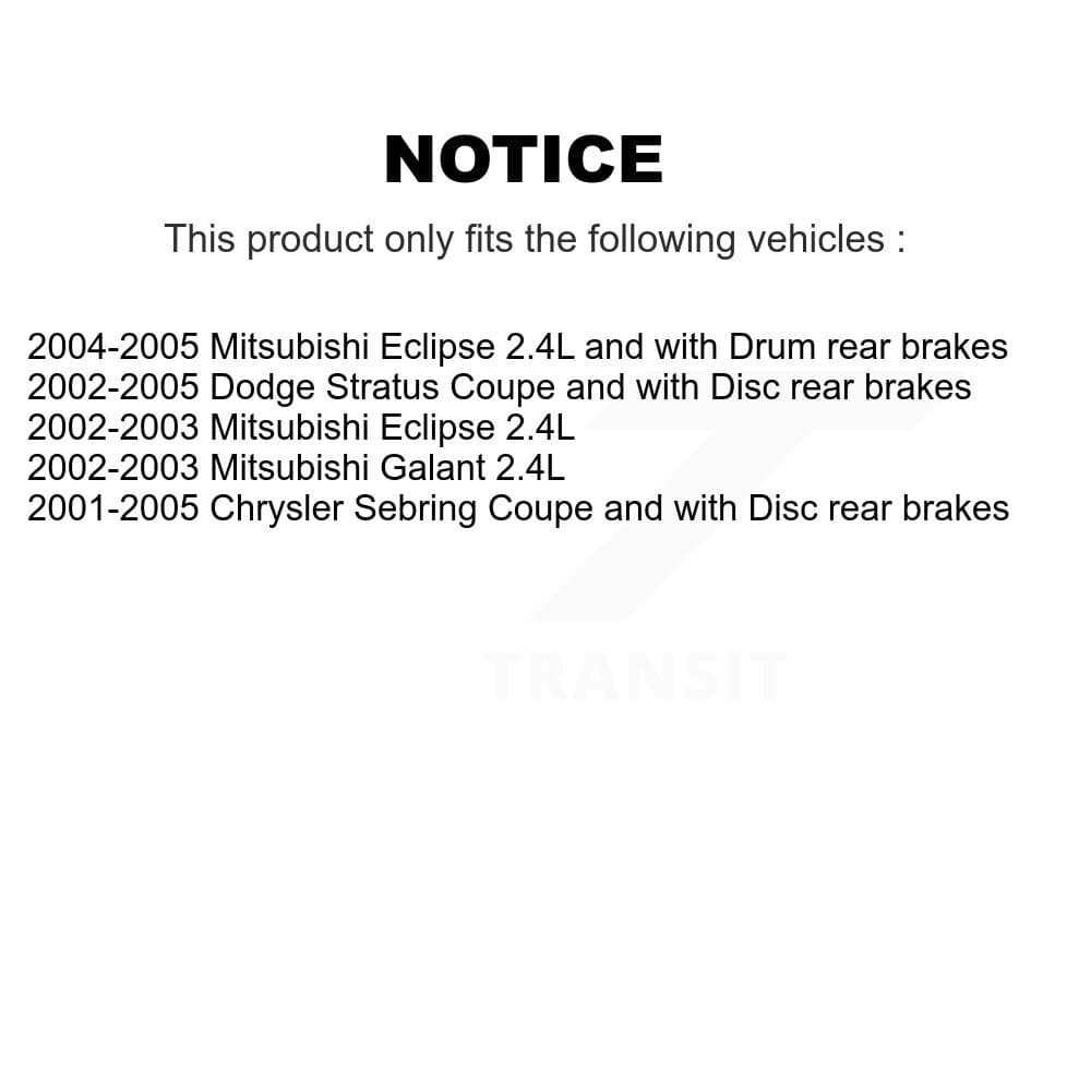 Transit Auto - K8A-104911 - Front and Rear Disc Brake Kits image 19