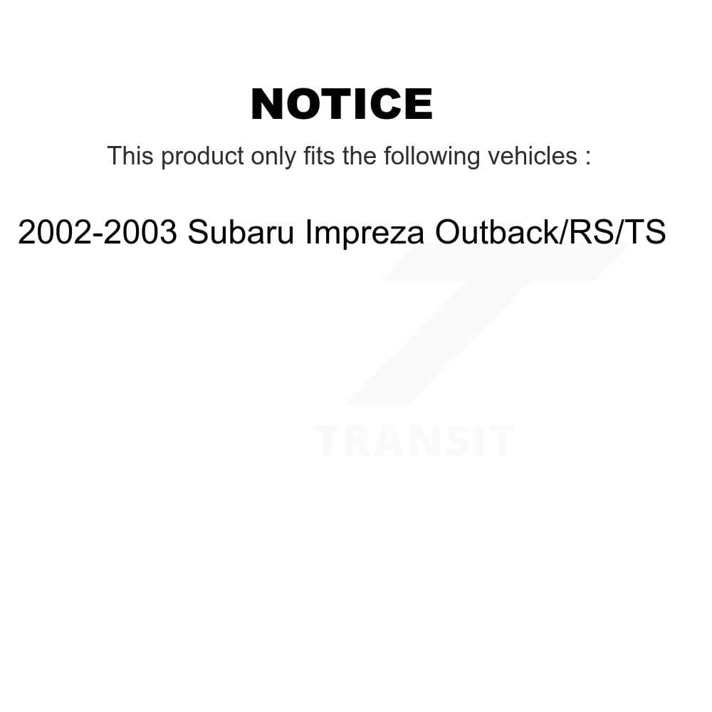 Transit Auto - K8A-105178 - Front and Rear Disc Brake Kits image 19