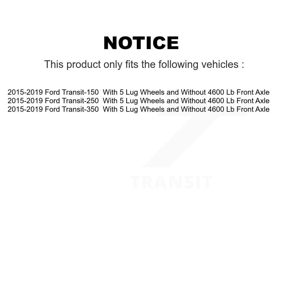 Transit Auto - K8A-107376 - Front and Rear Disc Brake Kits image 18