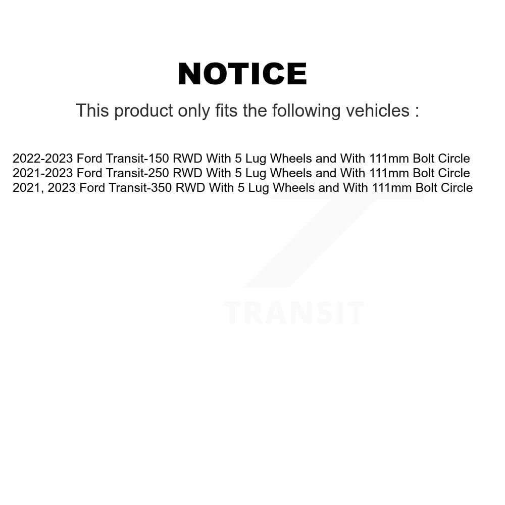 Transit Auto - K8A-107726 - Front and Rear Disc Brake Kits image 19