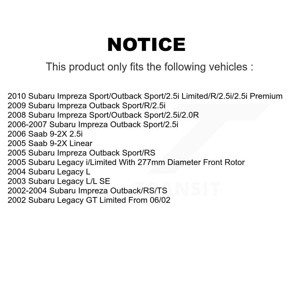 Transit Auto - K8F-100294 - Front Disc Brake Kits image 19