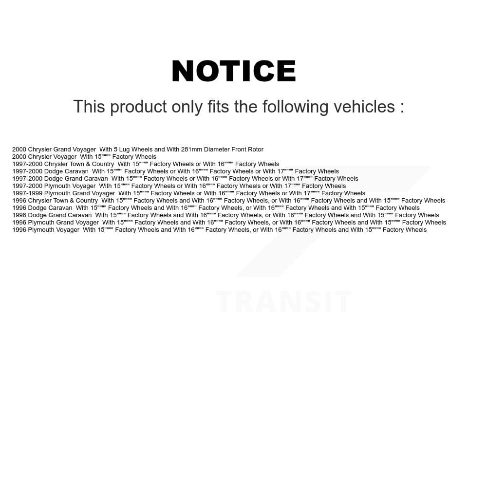 Transit Auto - K8F-105270 - Front and Rear Disc Brake Kits image 19