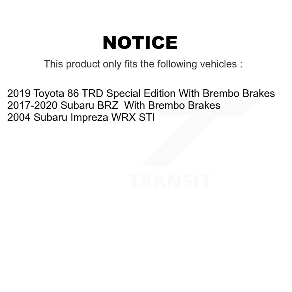 Transit Auto - K8T-104705 - Front Disc Brake Kits image 24