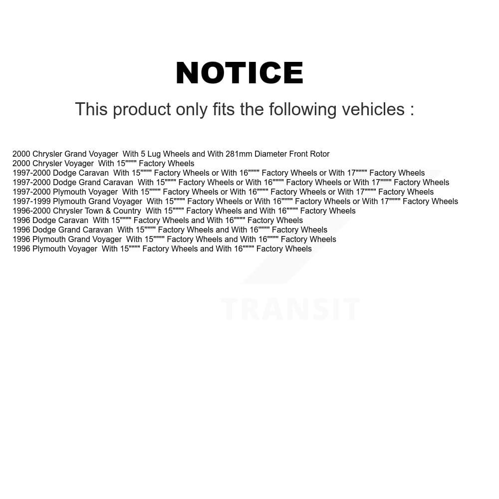 Transit Auto - K8T-105822 - Front and Rear Disc Brake Kits image 24