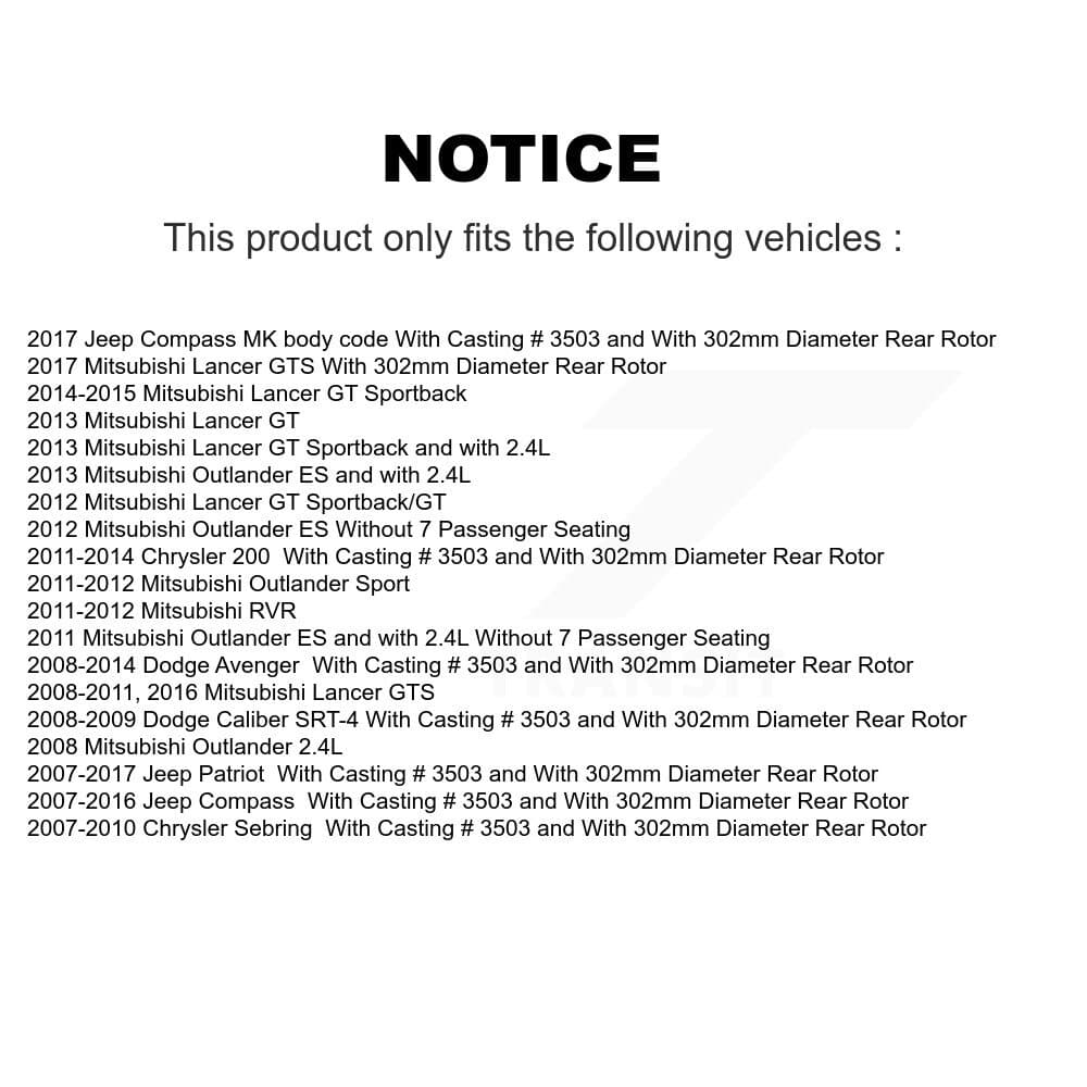 Transit Auto - KC8-100013T - Rear Disc Brake Kits image 24