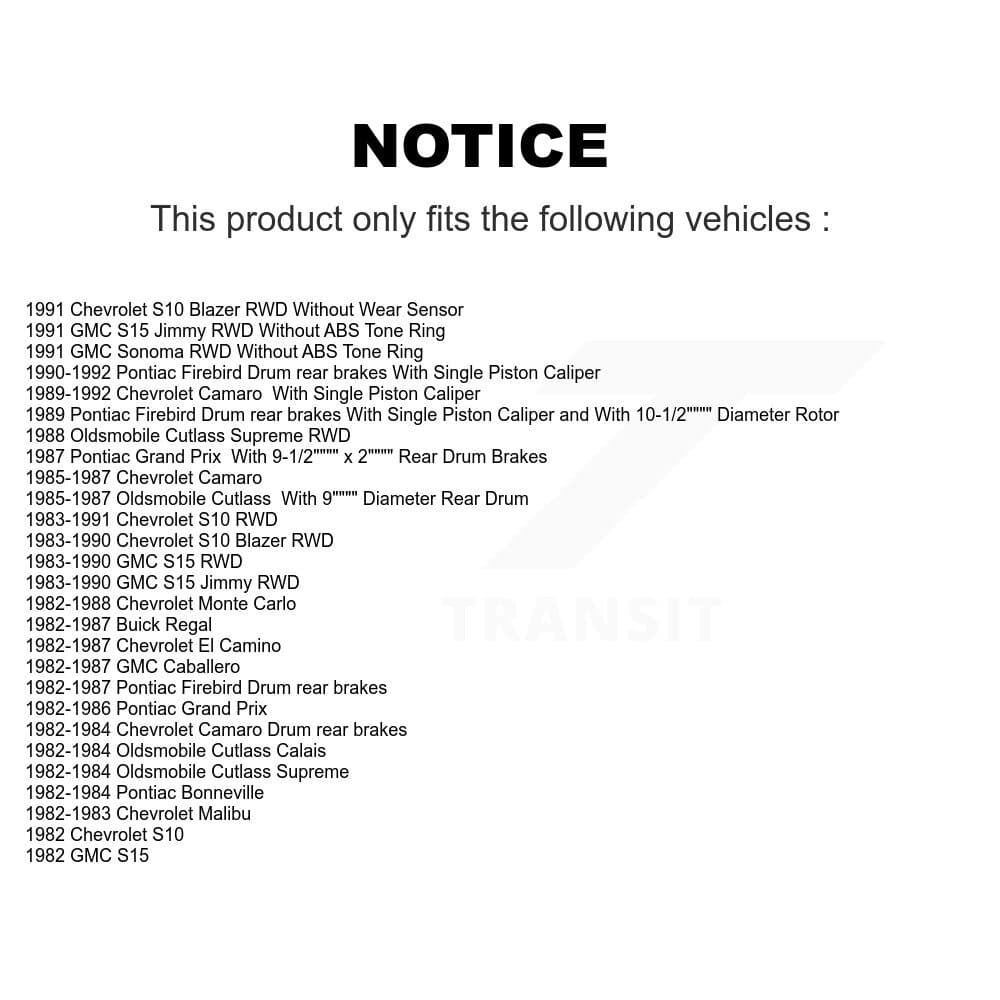 Transit Auto - KC8-100741S - Front and Rear Disc Brake Kits image 24