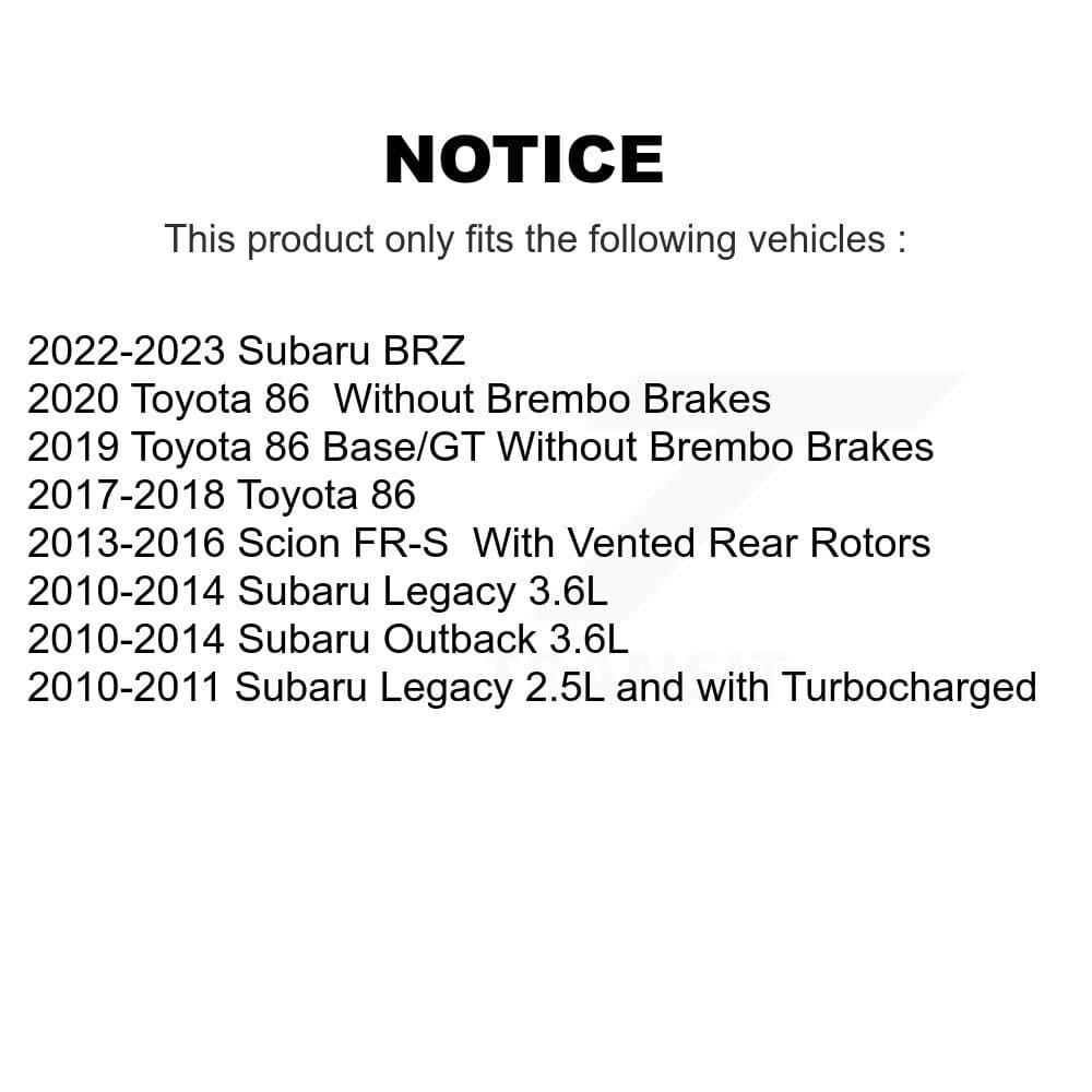 Transit Auto - KC8-100815N - Rear Disc Brake Kits image 24