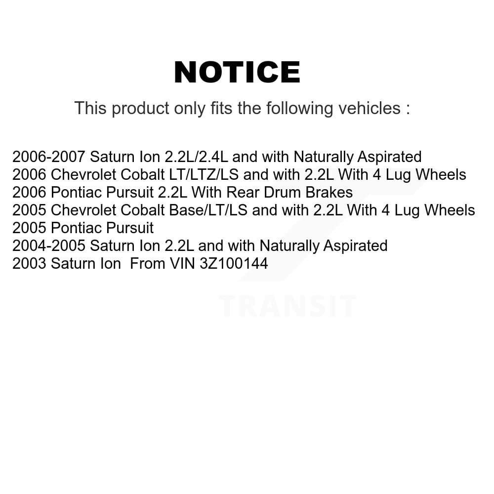 Transit Auto - KC8-100943T - Front and Rear Disc Brake Kits image 24