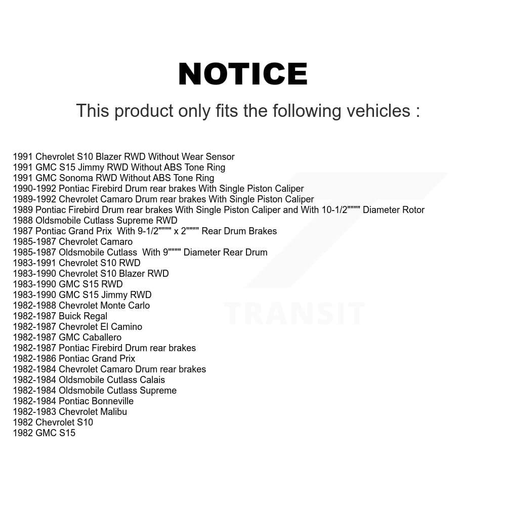 Transit Auto - KC8-101421N - Front and Rear Disc Brake Kits image 24