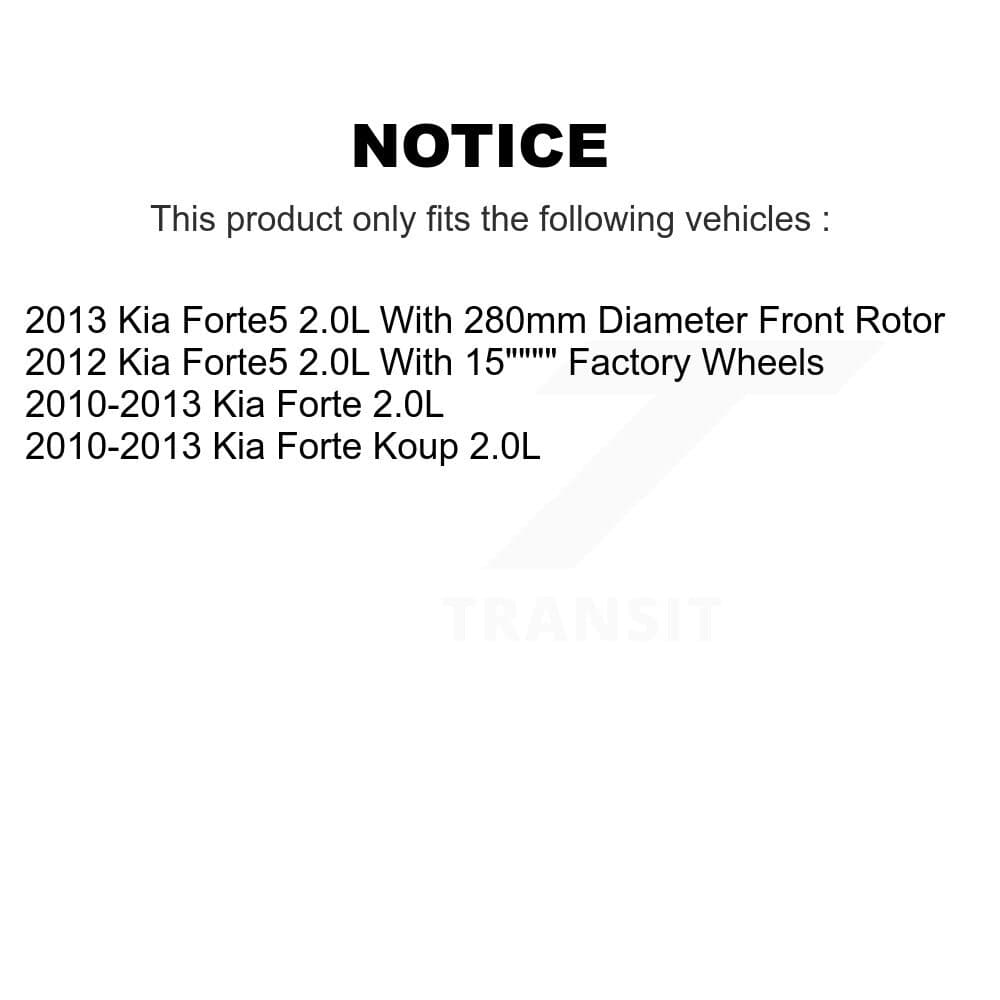Transit Auto - KC8-102685N - Front and Rear Disc Brake Kits image 24