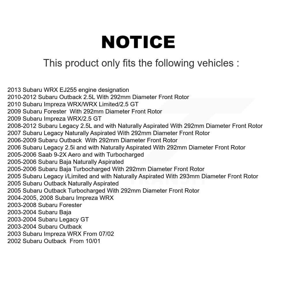 Transit Auto - KCD-100019T - Front Disc Brake Kits image 24