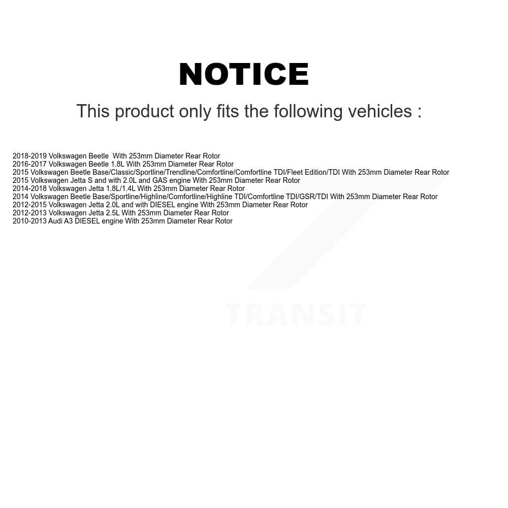 Transit Auto - KCD-100435C - Rear Disc Brake Kits image 24