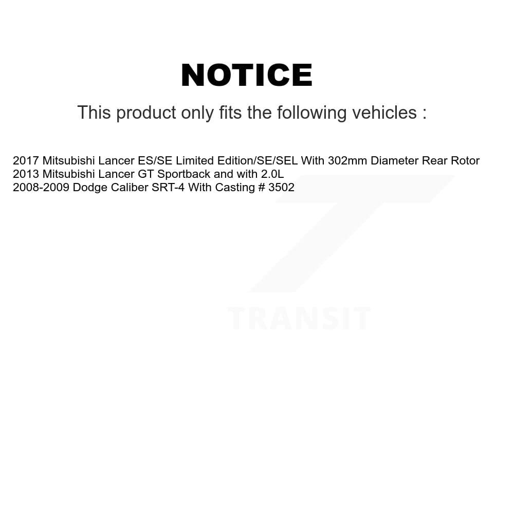 Transit Auto - KCD-100526C - Rear Disc Brake Kits image 24