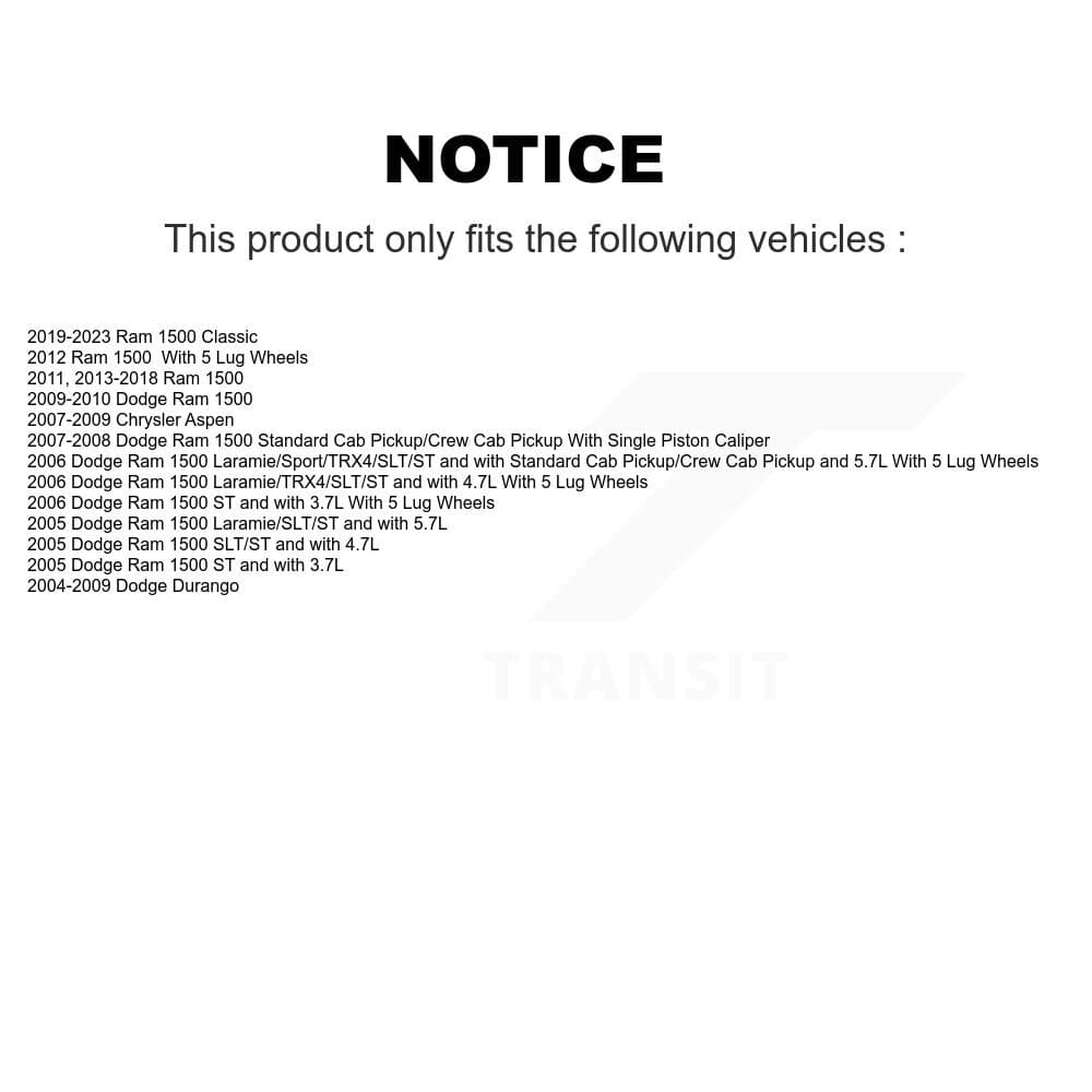 Transit Auto - KCD-100609T - Rear Disc Brake Kits image 24