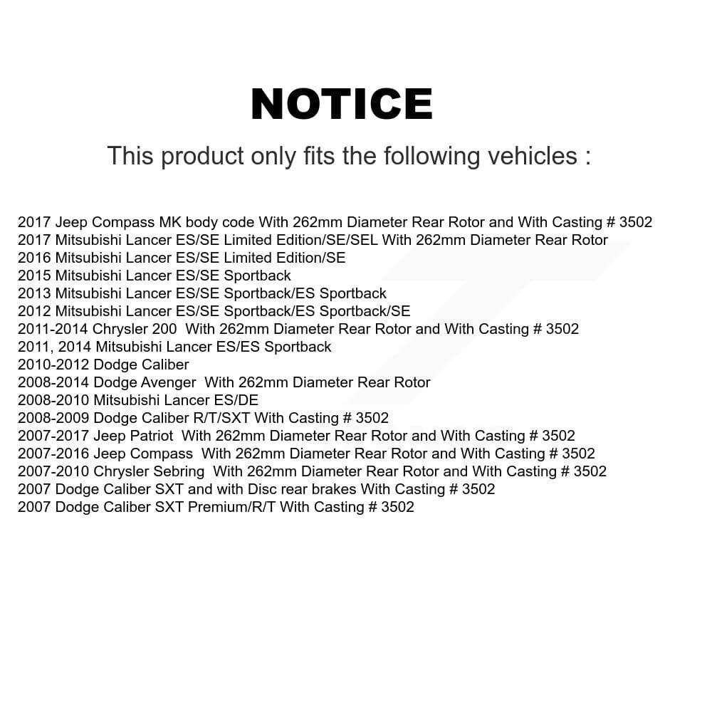 Transit Auto - KCD-101437N - Rear Disc Brake Kits image 24