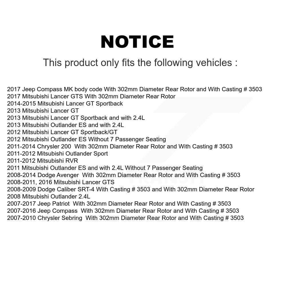 Transit Auto - KCG-100038S - Rear Disc Brake Kits image 24