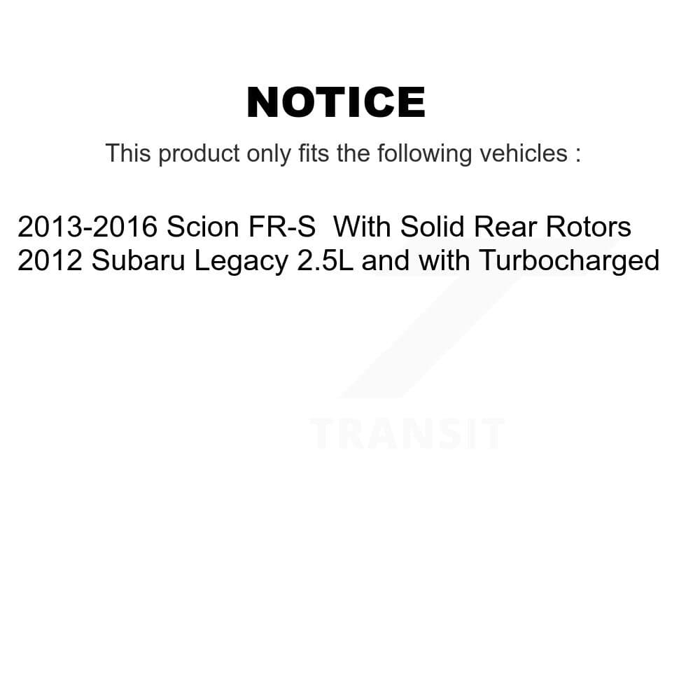 Transit Auto - KCG-100285S - Rear Disc Brake Kits image 24