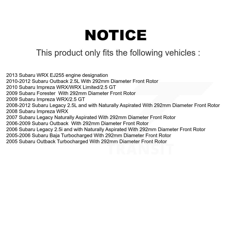 Transit Auto - KCG-100496T - Front Disc Brake Kits image 24