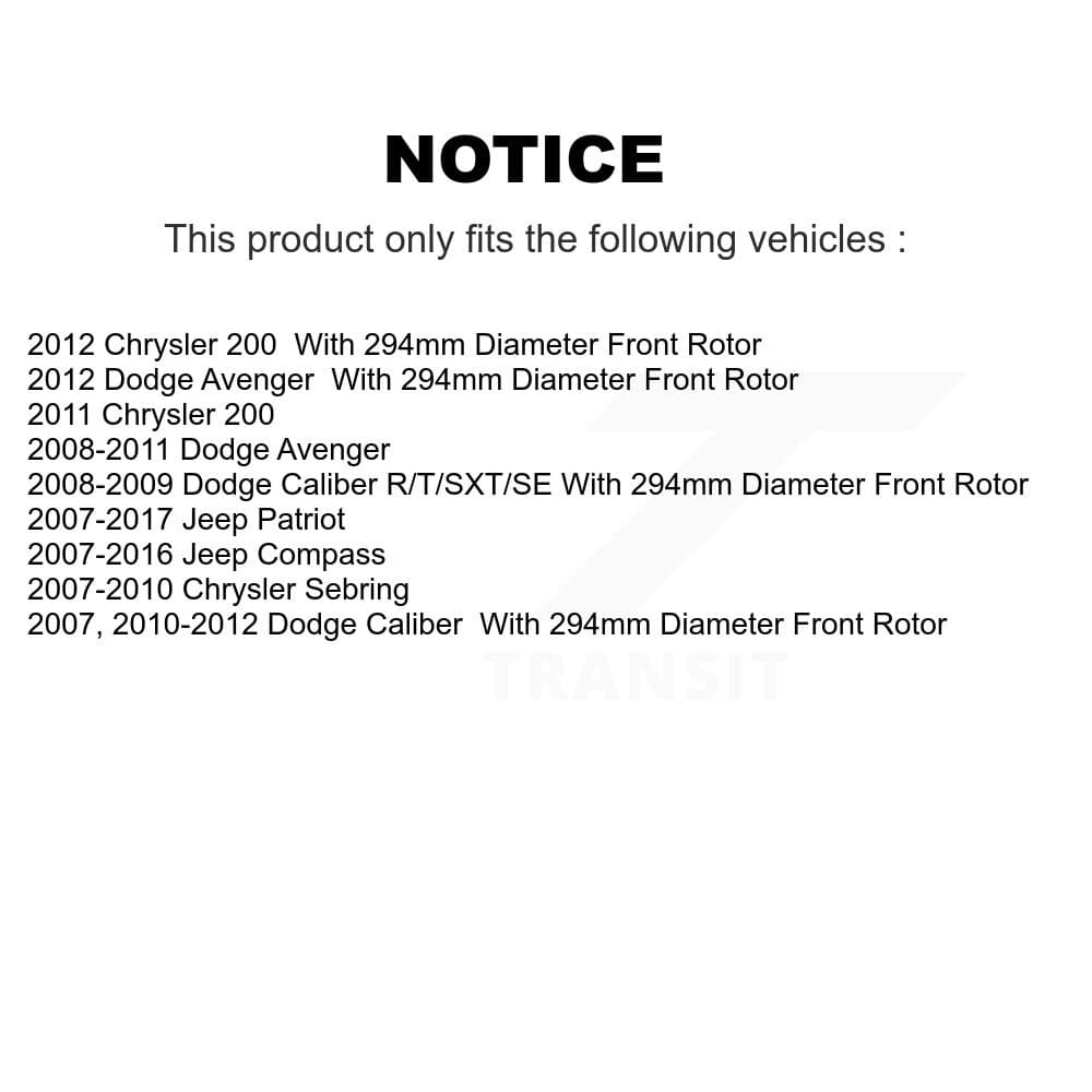 Transit Auto - KCG-100713S - Front Disc Brake Kits image 24