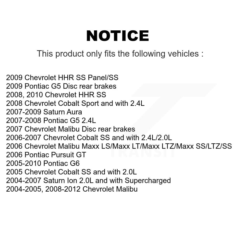 Transit Auto - KCG-100799N - Rear Disc Brake Kits image 24