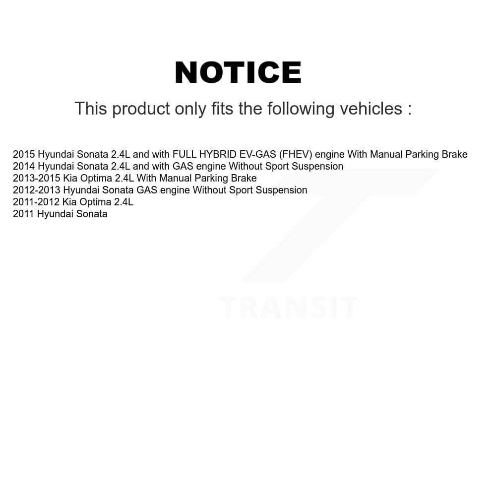 Transit Auto - KCG-101996N - Front and Rear Disc Brake Kits image 24