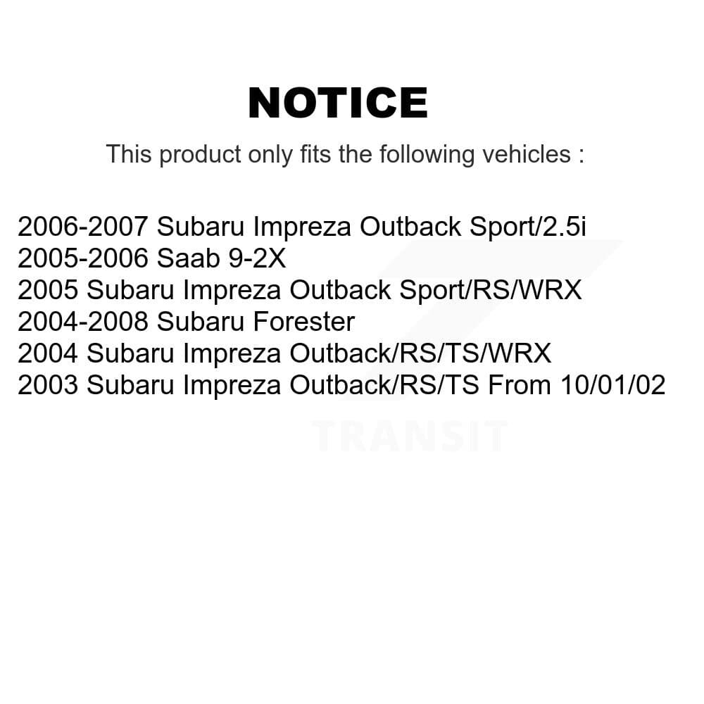 Transit Auto - KCN-100030 - Front and Rear Disc Brake Pad Kits image 14