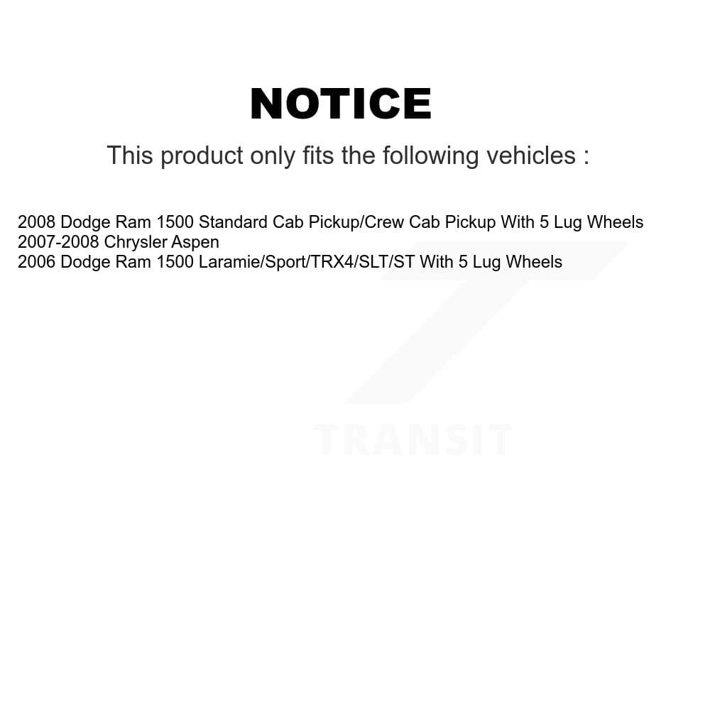 Transit Auto - KCN-100161 - Front and Rear Disc Brake Pad Kits image 14