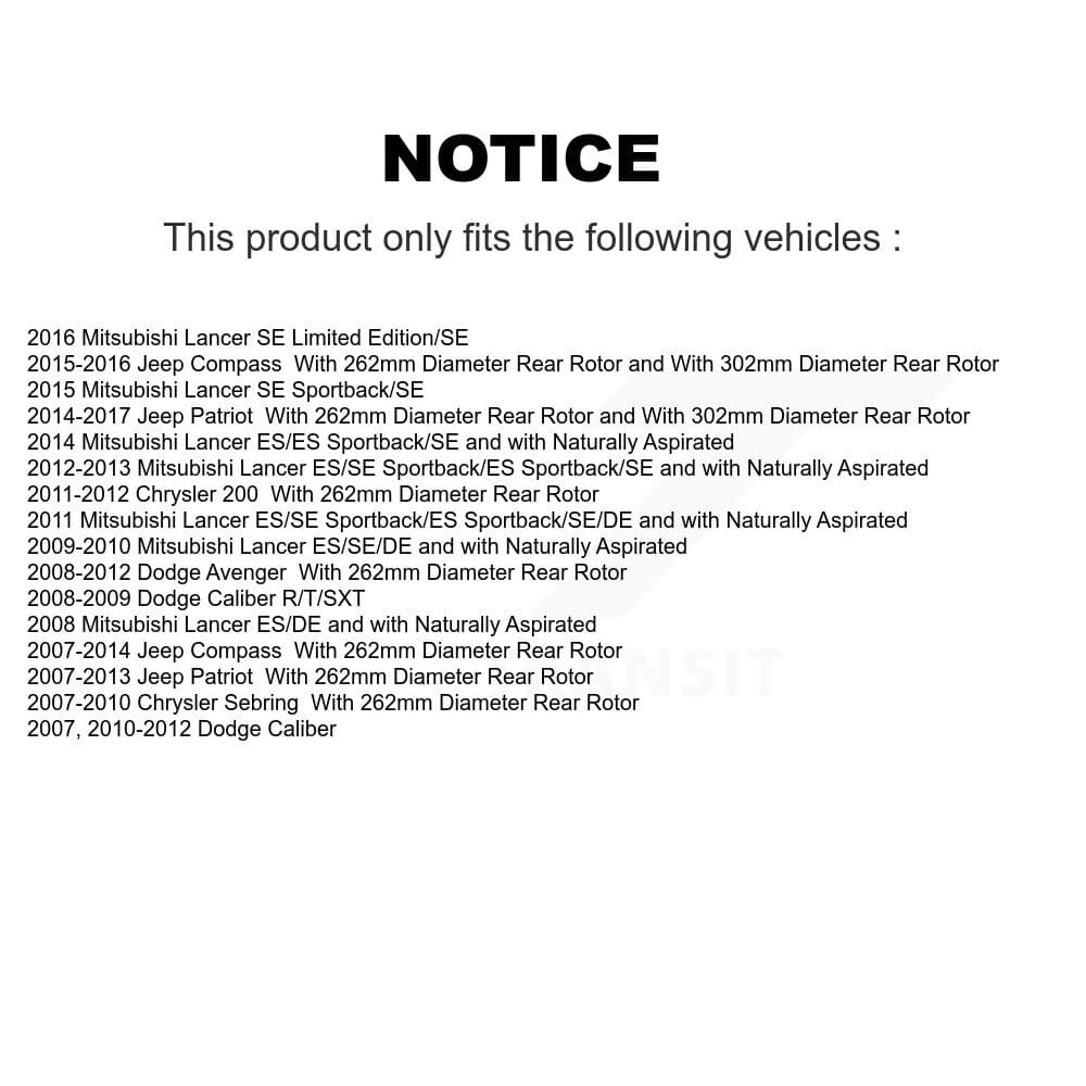 Transit Auto - KCN-100169 - Front and Rear Disc Brake Pad Kits image 14
