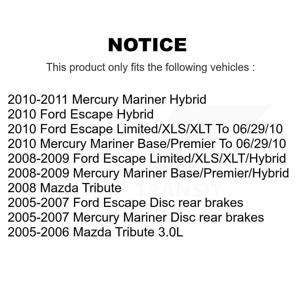 Transit Auto - KCN-100191 - Front and Rear Disc Brake Pad Kits image 14
