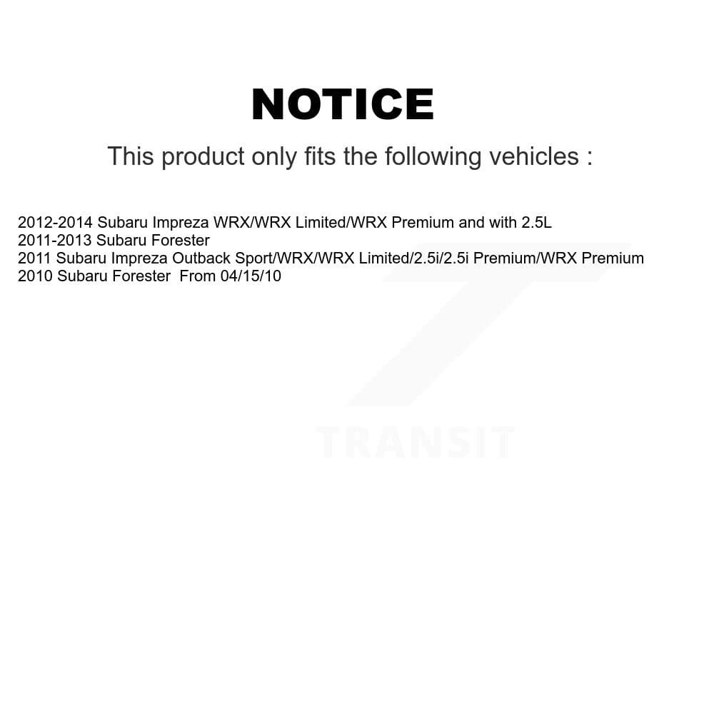 Transit Auto - KCN-100279 - Front and Rear Disc Brake Pad Kits image 14
