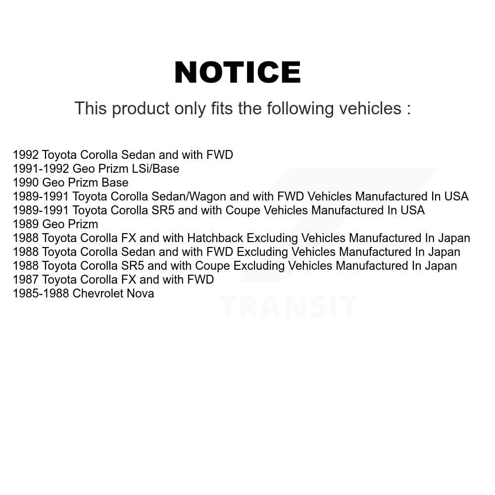 Transit Auto - KCN-100306 - Front and Rear Disc Brake Pad Kits image 14