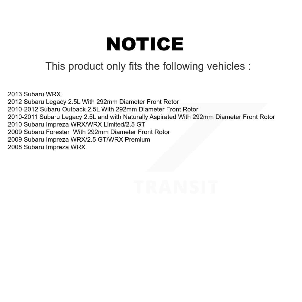 Transit Auto - KDA-101109 - Front and Rear Disc Brake Kits image 19