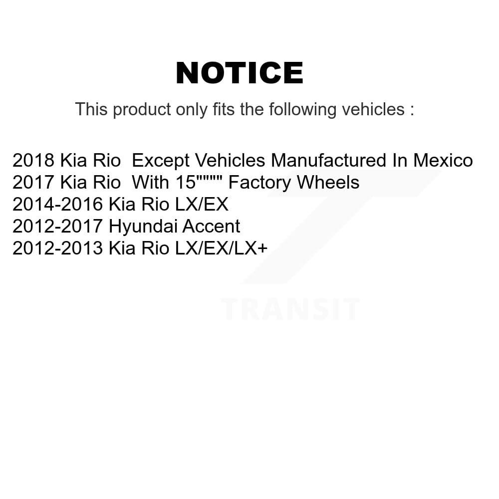 Transit Auto - KDA-101815 - Front and Rear Disc Brake Kits image 19