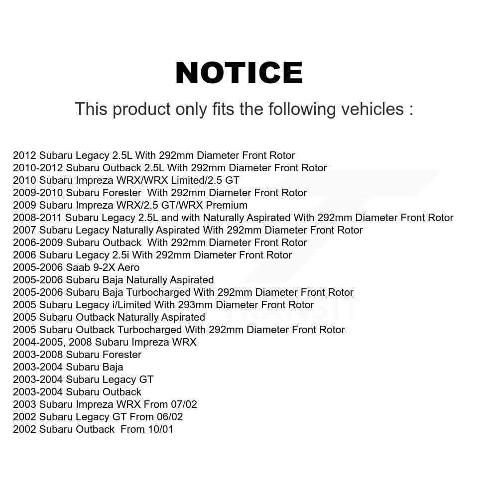 Transit Auto - KDF-100076 - Front Disc Brake Kits image 19